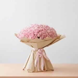 Luxurious Large Pink Rose Bouquet