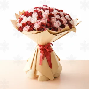 Premium pink rediant red rose bouquet