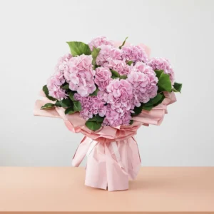 Princess pink hyndragea bouquet