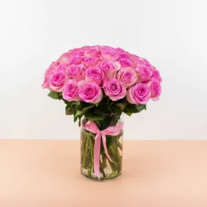 Elegance pink rose bouquet