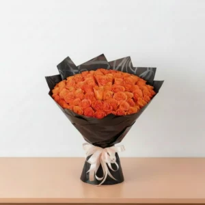 Golden Sunset orange roses.