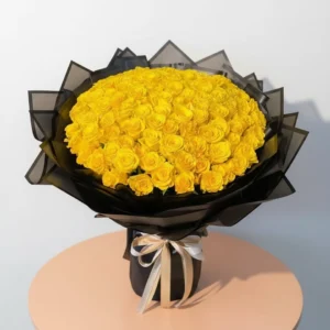 Golden glow yellow bouquet 100pcs